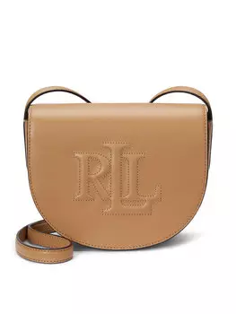 Сумочка Witley Leather Medium Embossed Logo Crossbody Bag 431950130008 Lauren Ralph Lauren, коричневый