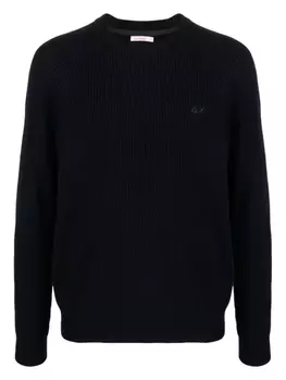 Sun 68 джемпер в рубчик, синий