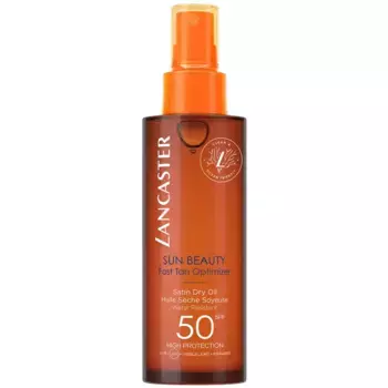 Sun Beauty Оптимизатор быстрого загара Satin Dry Oil SPF50 150 мл Lancaster