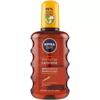 Sun Carotene Oil Spray для глубокого загара, увлажняет кожу, 200 мл, Nivea