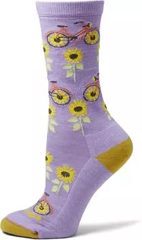 Sun Pedal Crew Легкий вес с подушкой Darn Tough Vermont, лаванда