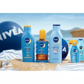 Sun Protect & Bronze Tan Активирующий солнцезащитный спрей-лосьон-триггер, Nivea