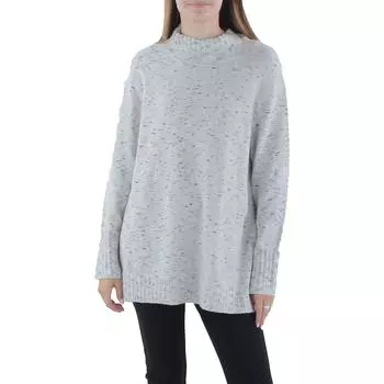Sun Turn Женский трикотажный свитер с воротником-стойкой Nic + Zoe, цвет grey mix
