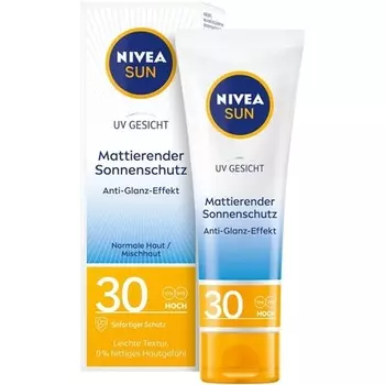 Sun Uv Face Matte Sun Protection Spf 30 50 мл Нежирный солнцезащитный крем для лица, Nivea