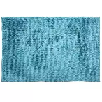 SunDeluxe Коврик для ванной из синели 70x120 см, бирюзовый, нескользящий, с глубоким ворсом, коврик для ванной, оздоровительный коврик для ванной, впитывающий и пушистый DILUMA