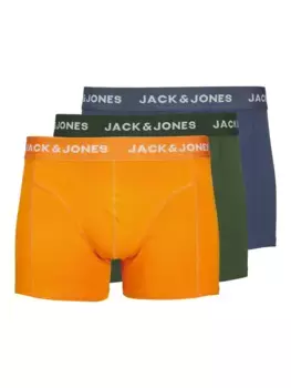 Сундук Jack & Jones "JACKEX TRUNKS 3 PACK NOOS" (упаковка, 3 шт.), зеленый