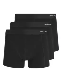 Сундук Jack & Jones PlusSize "JACBASIC BAMBOO TRUNKS 3 PACK NOOS PLS" (упаковка, 3 шт.), черный