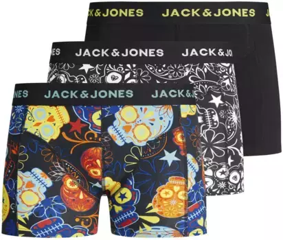 Сундуки Jack & Jones Junior "JACSUGAR SKULL TRUNKS 3 PACK NOOS JNR" (упаковка, 3 шт.), черный
