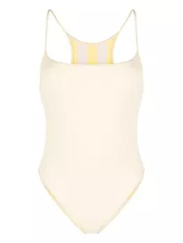 Sunnei двусторонний купальник с вырезами, желтый