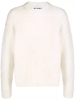 Sunnei джемпер крупной вязки с круглым вырезом, нейтральный цвет