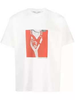 Sunnei футболка с фотопринтом, белый