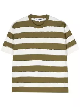 Sunnei футболка в полоску, зеленый