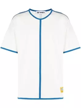 Sunnei футболка в стиле колор-блок с короткими рукавами, белый