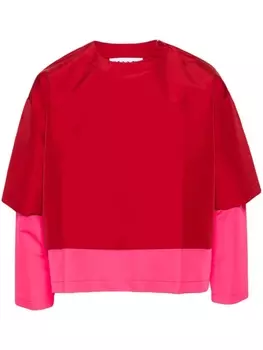 Sunnei многослойная футболка, красный