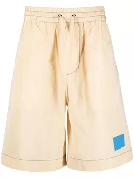 Sunnei шорты широкого кроя с кулиской, нейтральный цвет