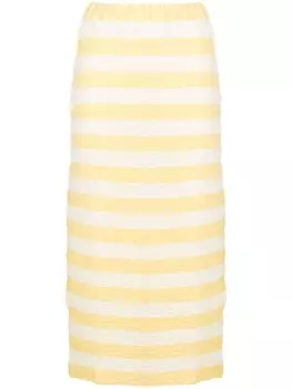 Sunnei юбка в полоску, желтый