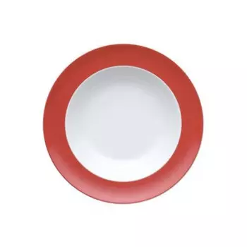 Sunny Day New Красная тарелка суповая 23 см Thomas, бело-красный