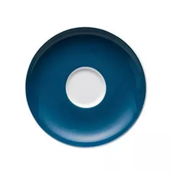 Sunny Day Petrol блюдце для эспрессо/мокко 12 см Thomas, белый/бензин