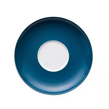 Sunny Day Petrol Cappuccino/Блюдце Jumbo 16,5 см Thomas, белый/бензин