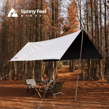 Sunnyfeel уличный тент, портативный солнцезащитный и непромокаемый тент для кемпинга/300*400 см, виниловый квадратный навес