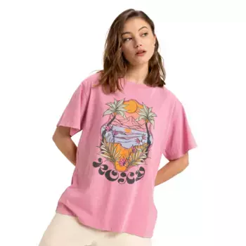 Sunnyoversize Roxy женская футболка, цвет Rosa