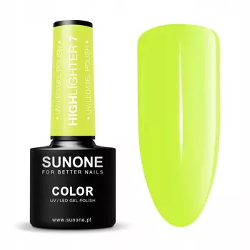 Sunone Highlighter 7 неоновый гибридный лак 5г