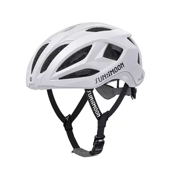 Велосипедный шлем SUNRIMOON шоссейный летний с ветрозащитой L, белый