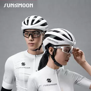 SUNRIMOON велосипедный шлем мужской и женский горный шоссейный велосипед ветровка шлем безопасный велосипедный шлем TS-99 Snow Crystal White M
