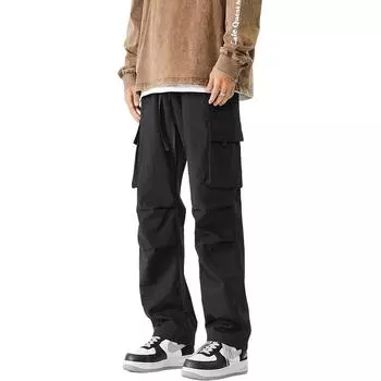 Sunsetmonent Брюки-карго унисекс, Черный