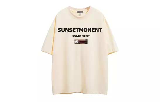 Sunsetmonent Футболка унисекс, Белый/Серый