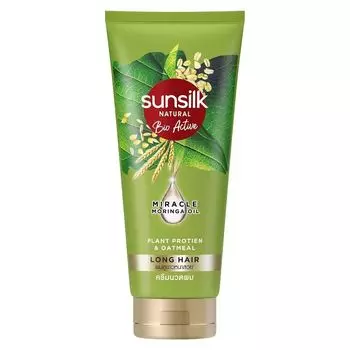 Sunsilk Натуральный кондиционер с биоактивным растительным протеином «Овсянка» для длинных волос 330 мл. , Green
