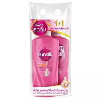 Sunsilk Шампунь Smooth Manageable Activ Infusion 350 мл + Кондиционер 350 мл, Pink