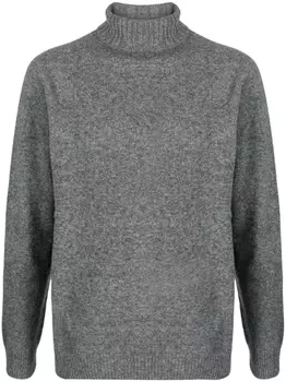 Sunspel джемпер с высоким воротником, серый