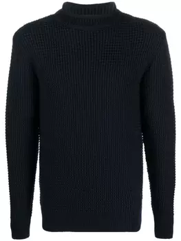 Sunspel джемпер в рубчик, синий