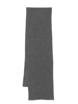 Sunspel кашемировый шарф в рубчик, серый