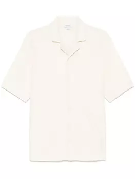 Sunspel махровая рубашка, нейтральный