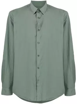 Sunspel однотонная рубашка, зеленый
