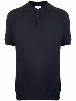 Sunspel рубашка поло с короткими рукавами, синий