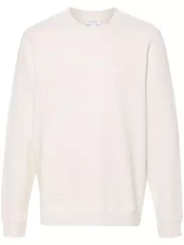 Sunspel толстовка Loopback с круглым вырезом, нейтральный цвет