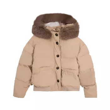 Sunsuntown Женская стеганая куртка, Хаки