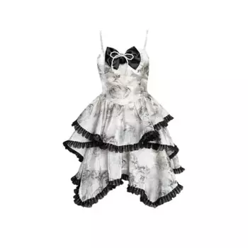 Sunsuntown Женское платье-комбинация, Картина тушью [Подарочный пакет]