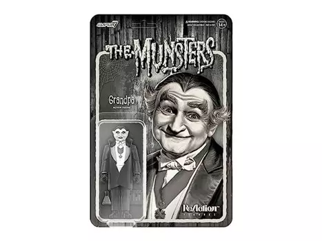 SUPER7 — Мюнстерс: Фигурка реакции дедушки (оттенки серого). Inna marka
