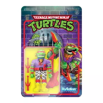 SUPER7 - Реакционные фигурки Teenage Mutant Ninja Turtles Wave 6 Heavy Metal Raph Inna marka