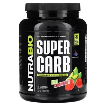 Super Carb, киви и клубника, 1,9 фунта (840 г) Nutrabio