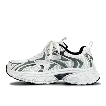 SUPER DRAG Кроссовки унисекс на толстой подошве с низким верхом, белый/серый Luzaot