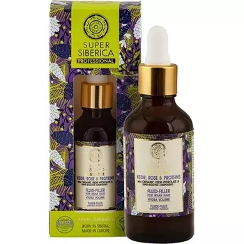 Super Kedr Rose & Proteins флюид-филлер для слабых волос 50мл, Natura Siberica