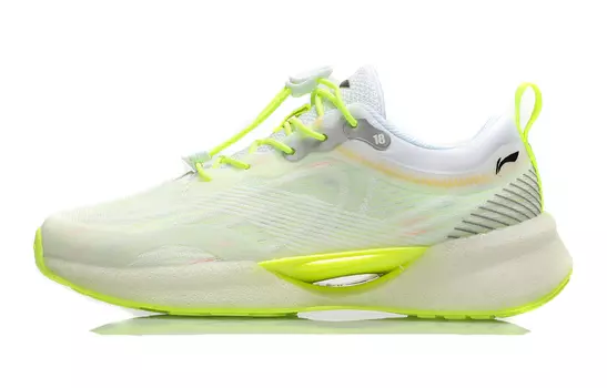 Супер легкие 18 детские кроссовки GS Low-top белые/зеленые Lining Young