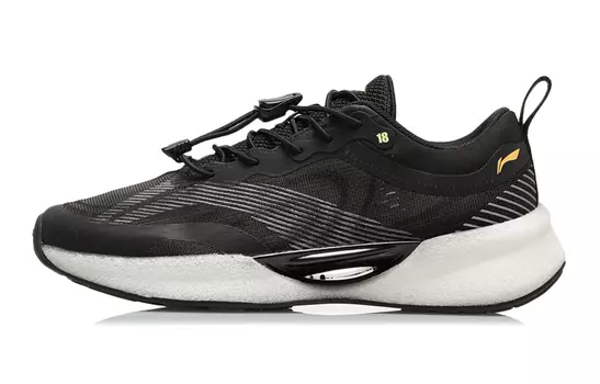 Супер легкие 18 детские кроссовки GS Low-top черные Lining Young