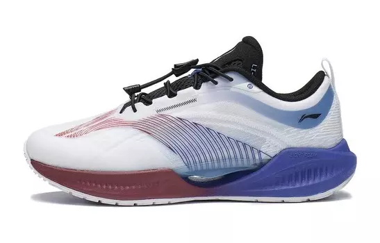 Супер легкие 19 детские кроссовки GS Low-top синие Lining Young, голубой