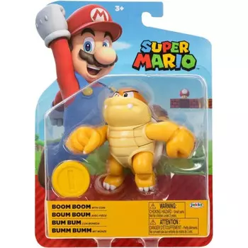 Super Mario Jakks Pacific Оригинальная Подвижная Фигурка Бум Бум + Монета